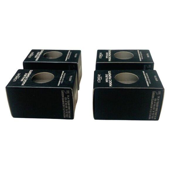 L'Oreal Infallible Magic Eye Pigments Attitude #454 Silver Glitter Eyeshadow 4pk - Picture 4 of 6